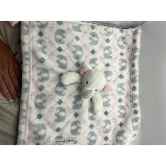 Blankets & Beyond Elephant Lovey Blankie - Picture 4 of 7